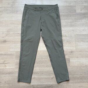 Lululemon Commission Pants 35x30 Classic Gray Sage Performance Stretch LM5A51S